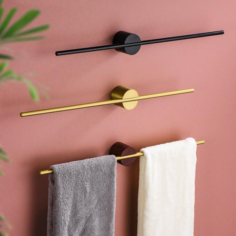 Bexar Towel Rail - Brushed Aluminum, Adjustable Bathroom Towel Rack 1