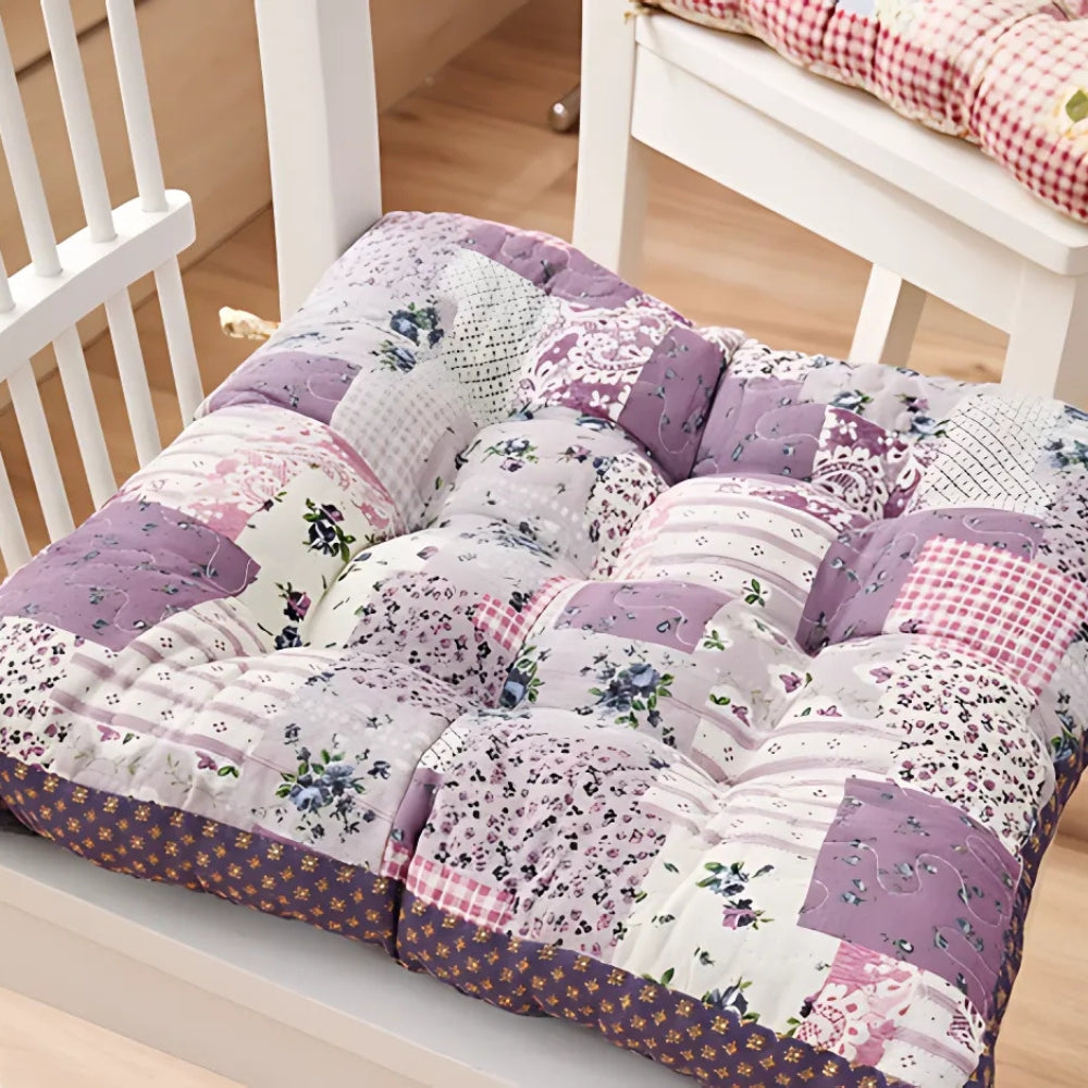 Blythe Seat Cushion - Thick Floral Microfiber for Chairs and Patios 2