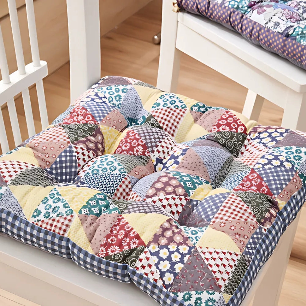 Blythe Seat Cushion - Thick Floral Microfiber for Chairs and Patios 3