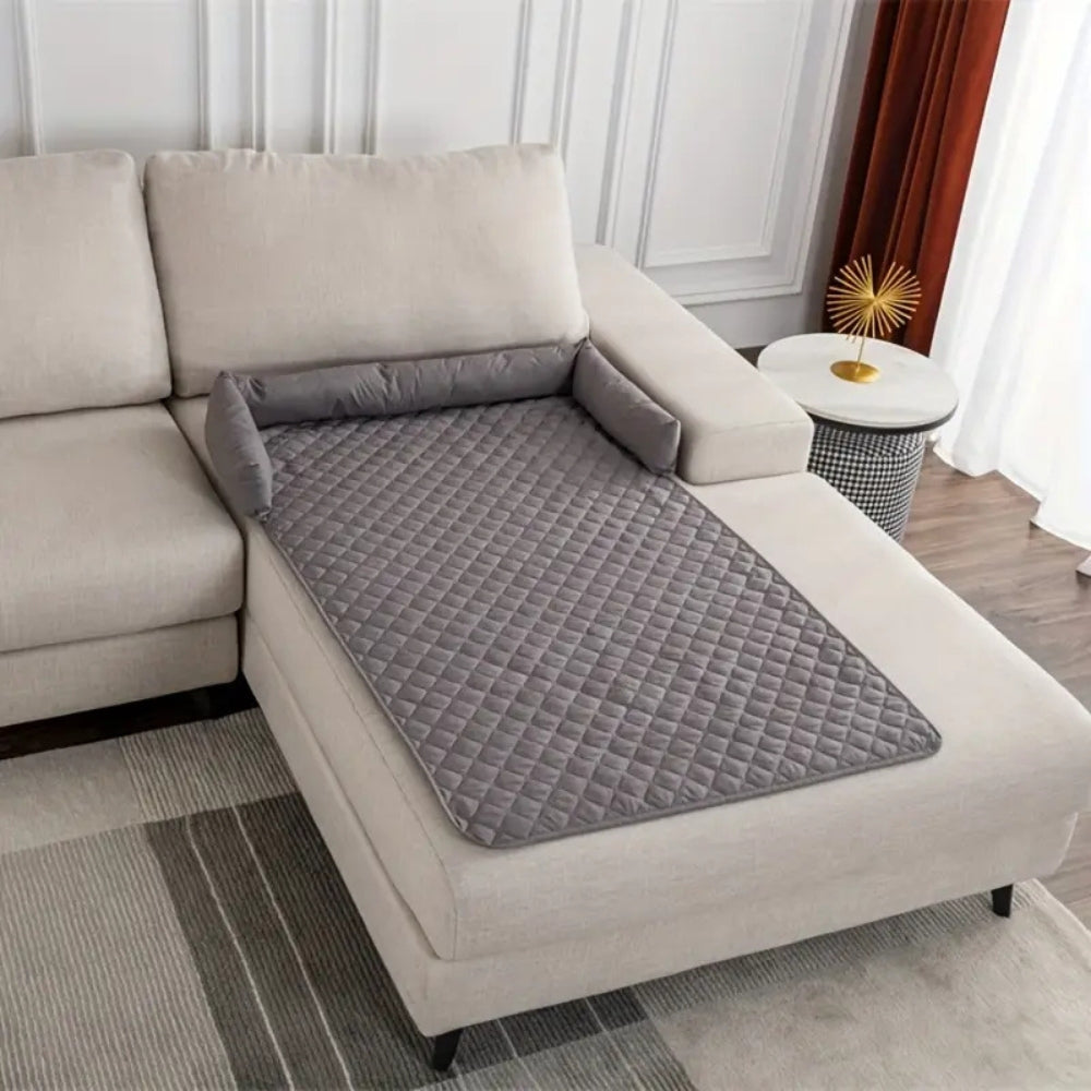 Breeze Pet Couch Cover - Water-Resistant Quilted Protector, Bolstered Comfort 0