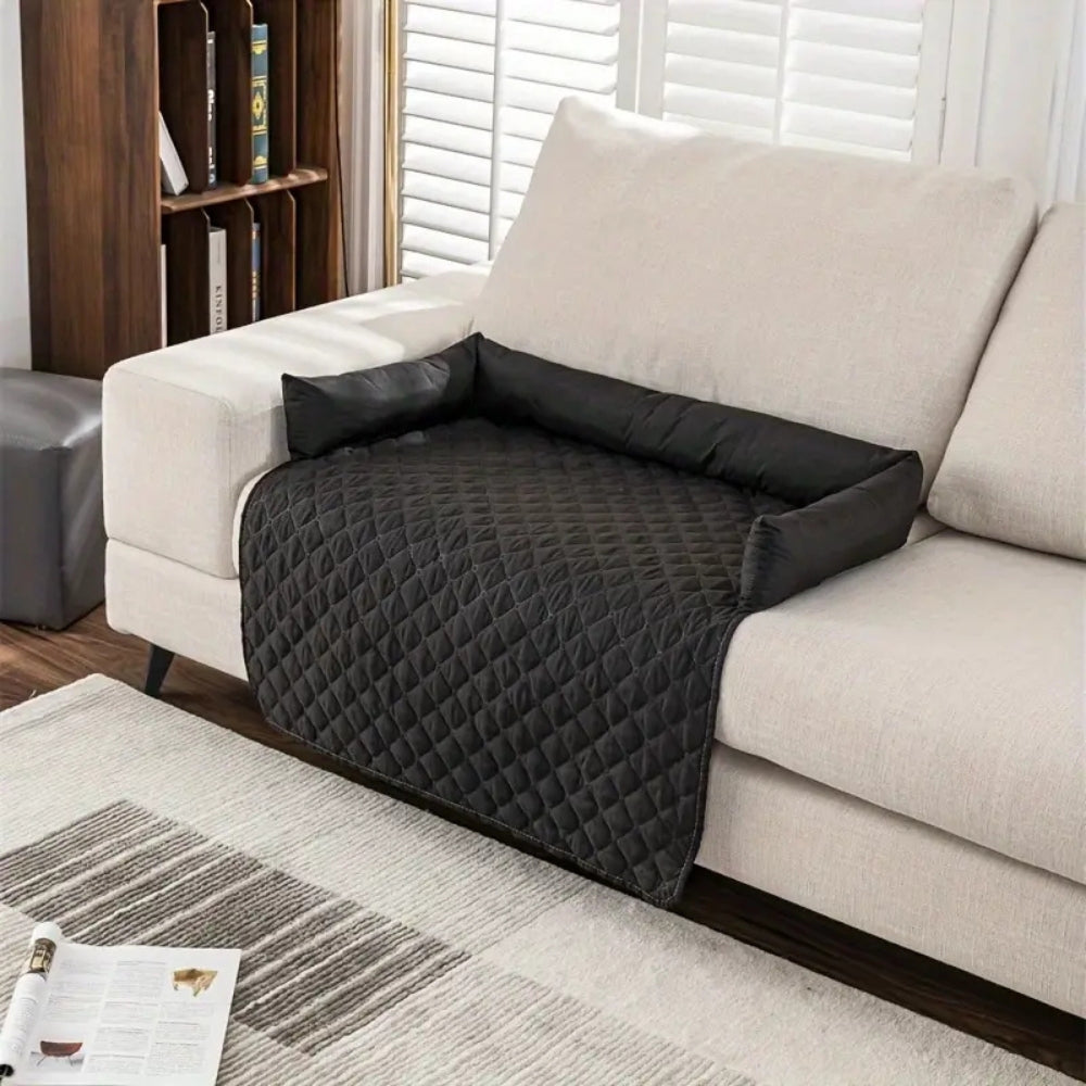 Breeze Pet Couch Cover - Water-Resistant Quilted Protector, Bolstered Comfort 2