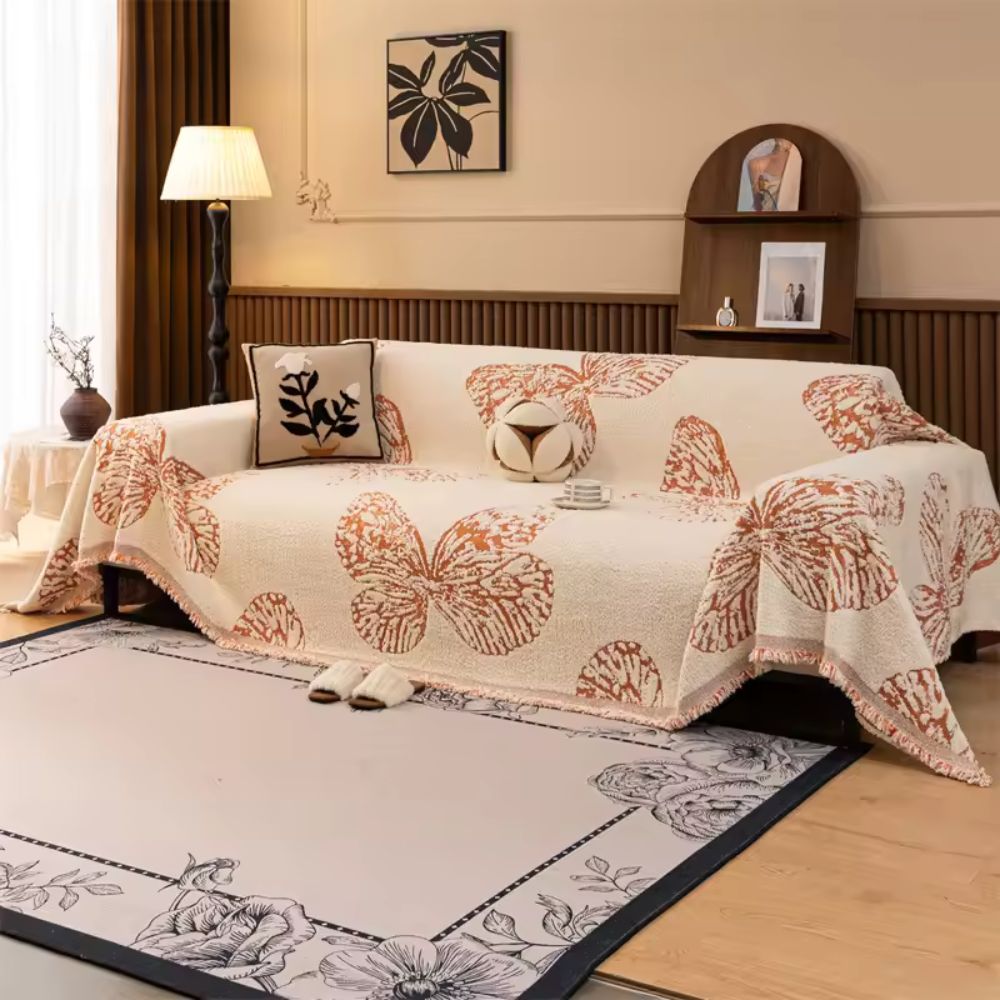 Breeze Sofa Cover - Soft Microfiber, Reversible Design 11