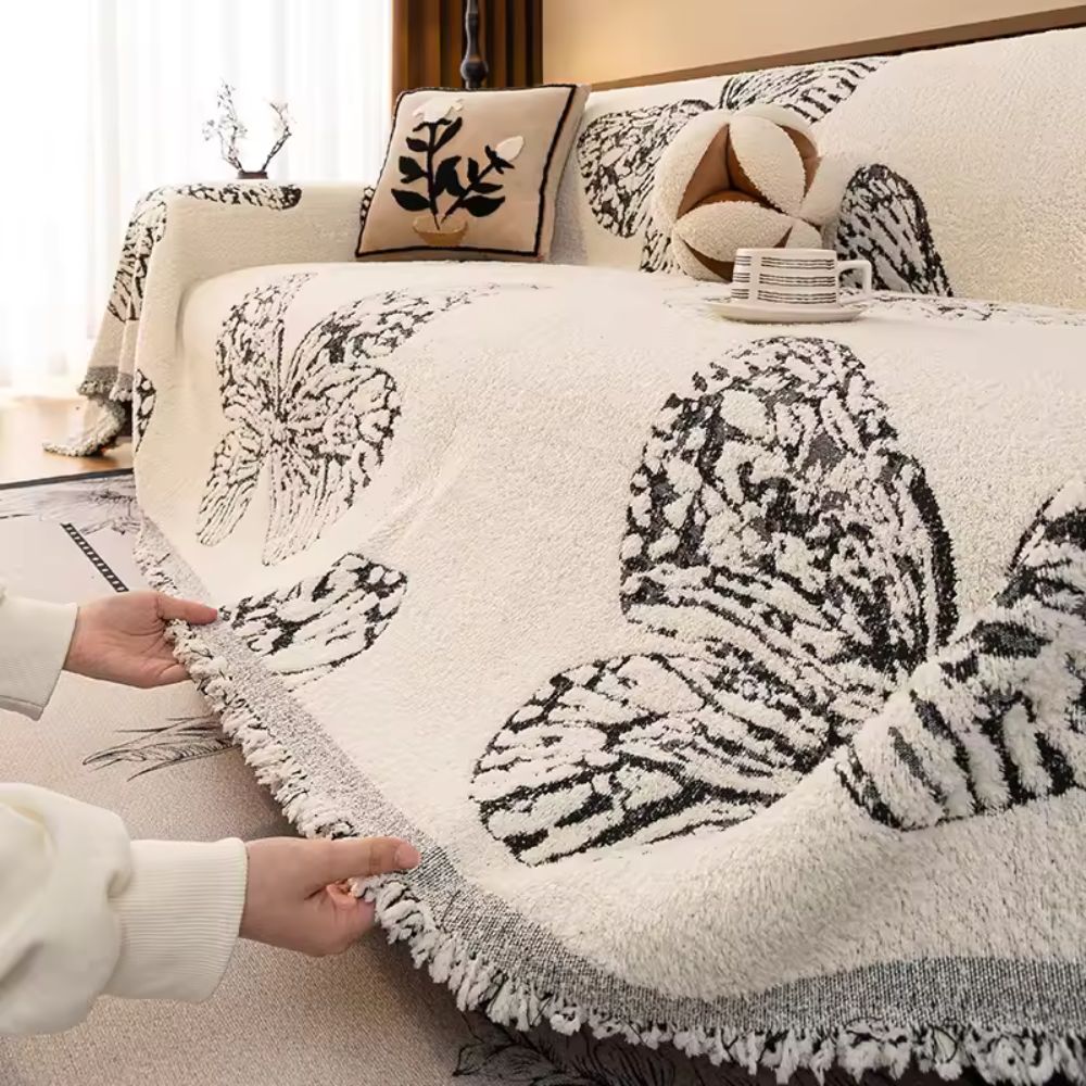 Breeze Sofa Cover - Soft Microfiber, Reversible Design 5