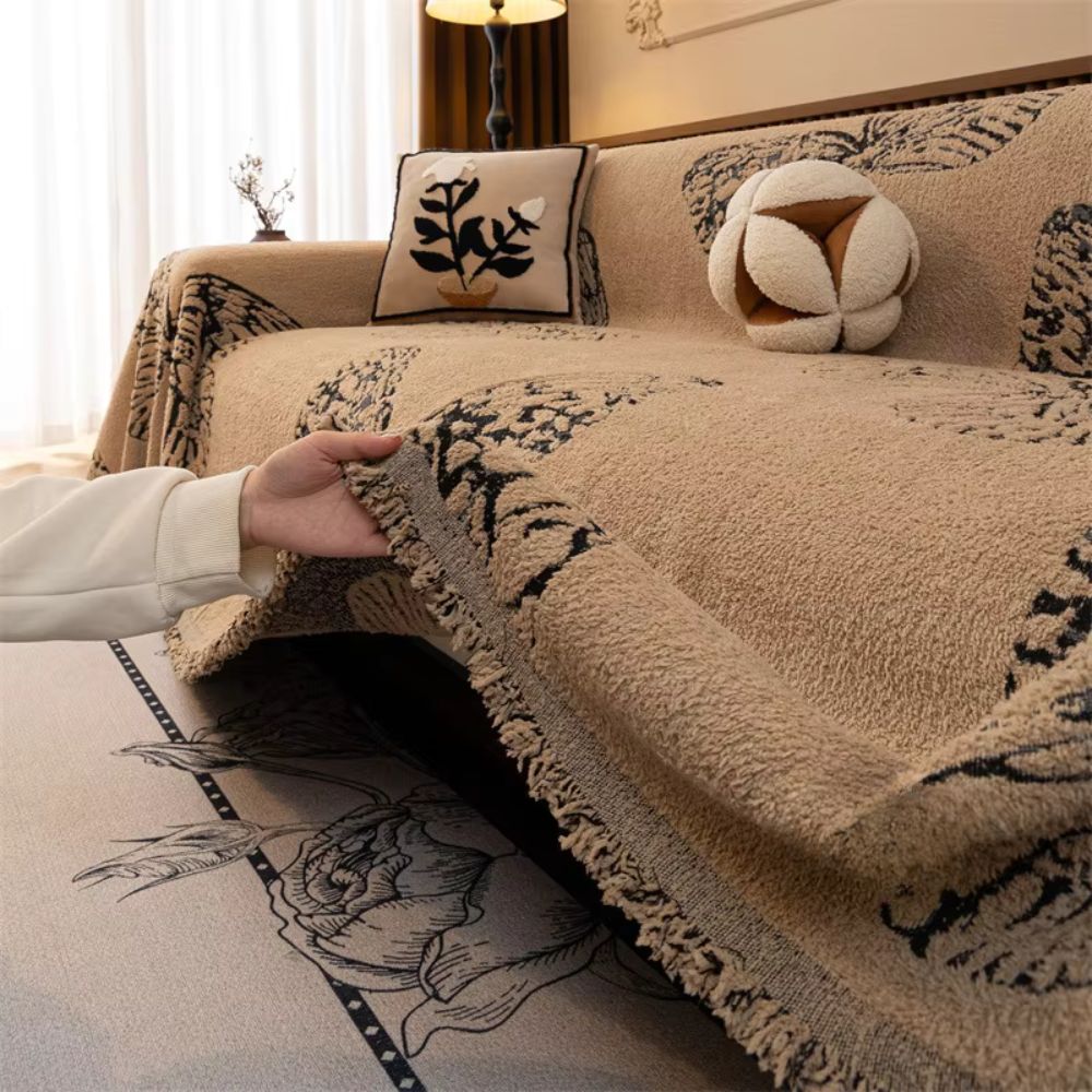 Breeze Sofa Cover - Soft Microfiber, Reversible Design 7
