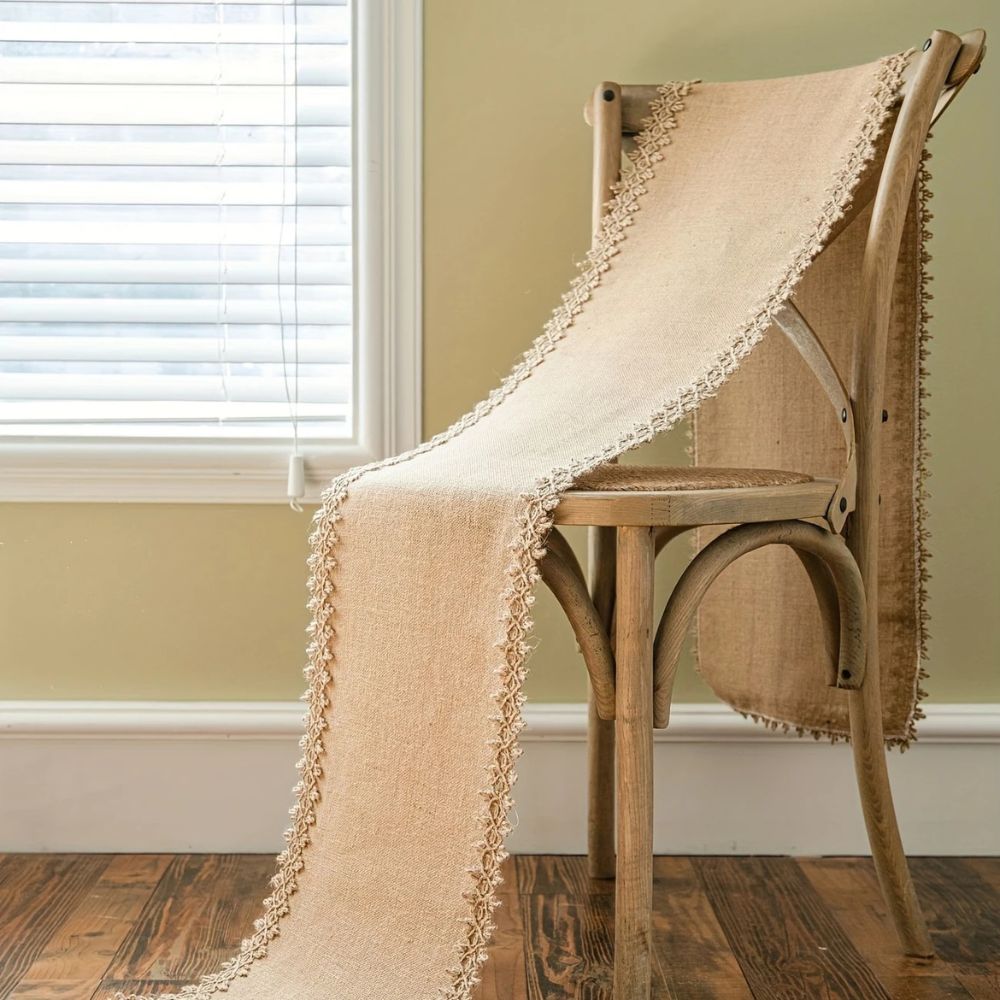 Breeze Table Runner - Natural Jute, Rustic Elegance 4