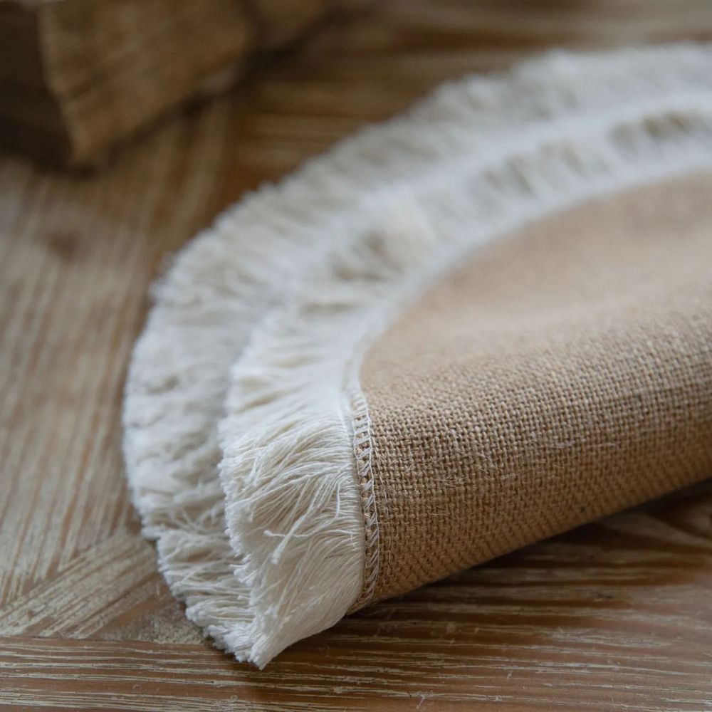 Breeze Table Runner - Natural Jute, Rustic Elegance 9