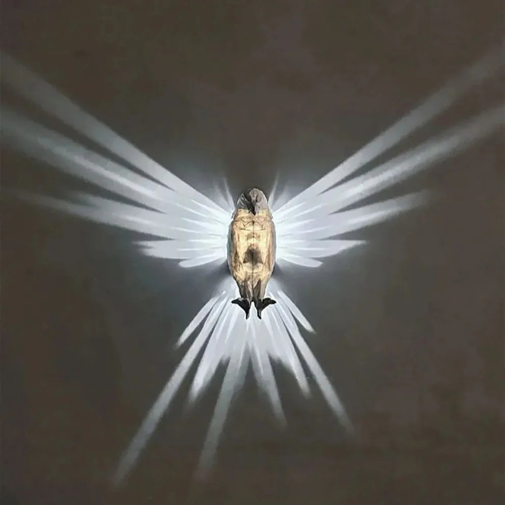 Breeze Wall Sconce - LED Bird Design, 3D Light Projection 1