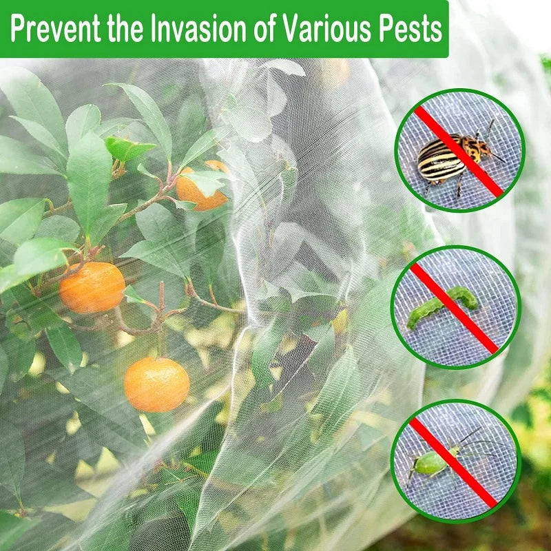 Breezy Insect Netting for Garden - HDPE, Breathable Pest Protection 1