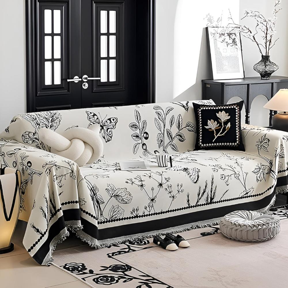 Breezy Sofa Cover - Durable Fabric, Elegant Design, Reversible 0