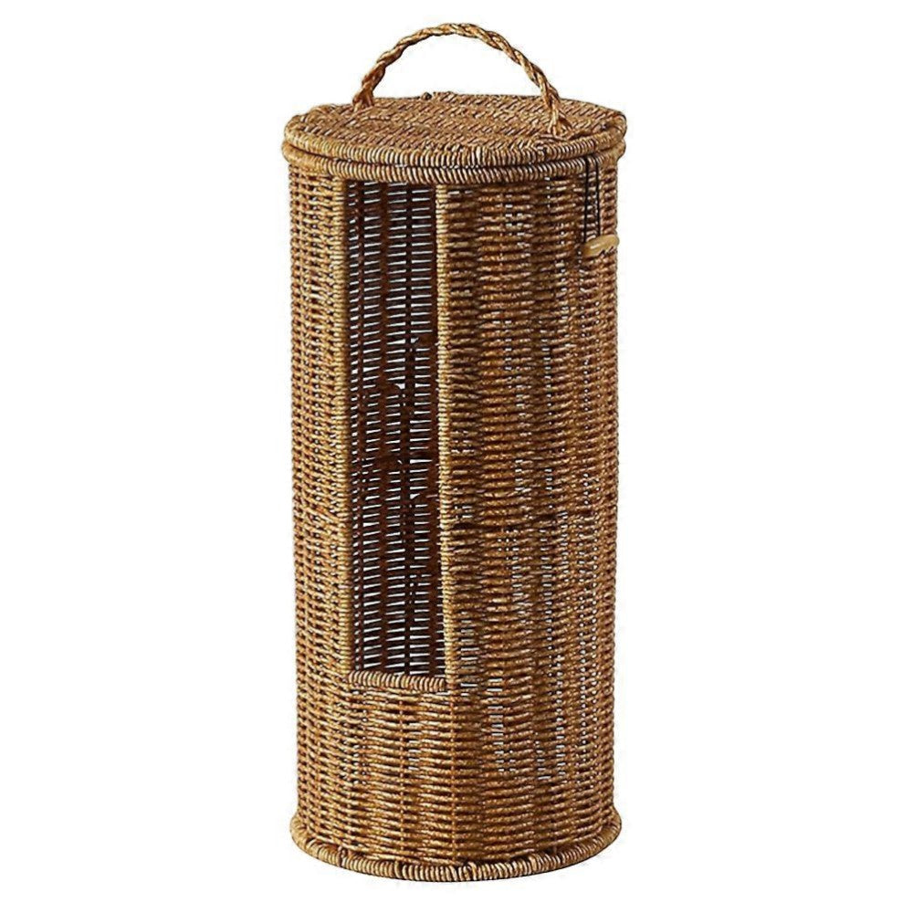 Breezy Toilet Paper Holder Stand - Eco-Friendly Braided Rope, Freestanding Design 4