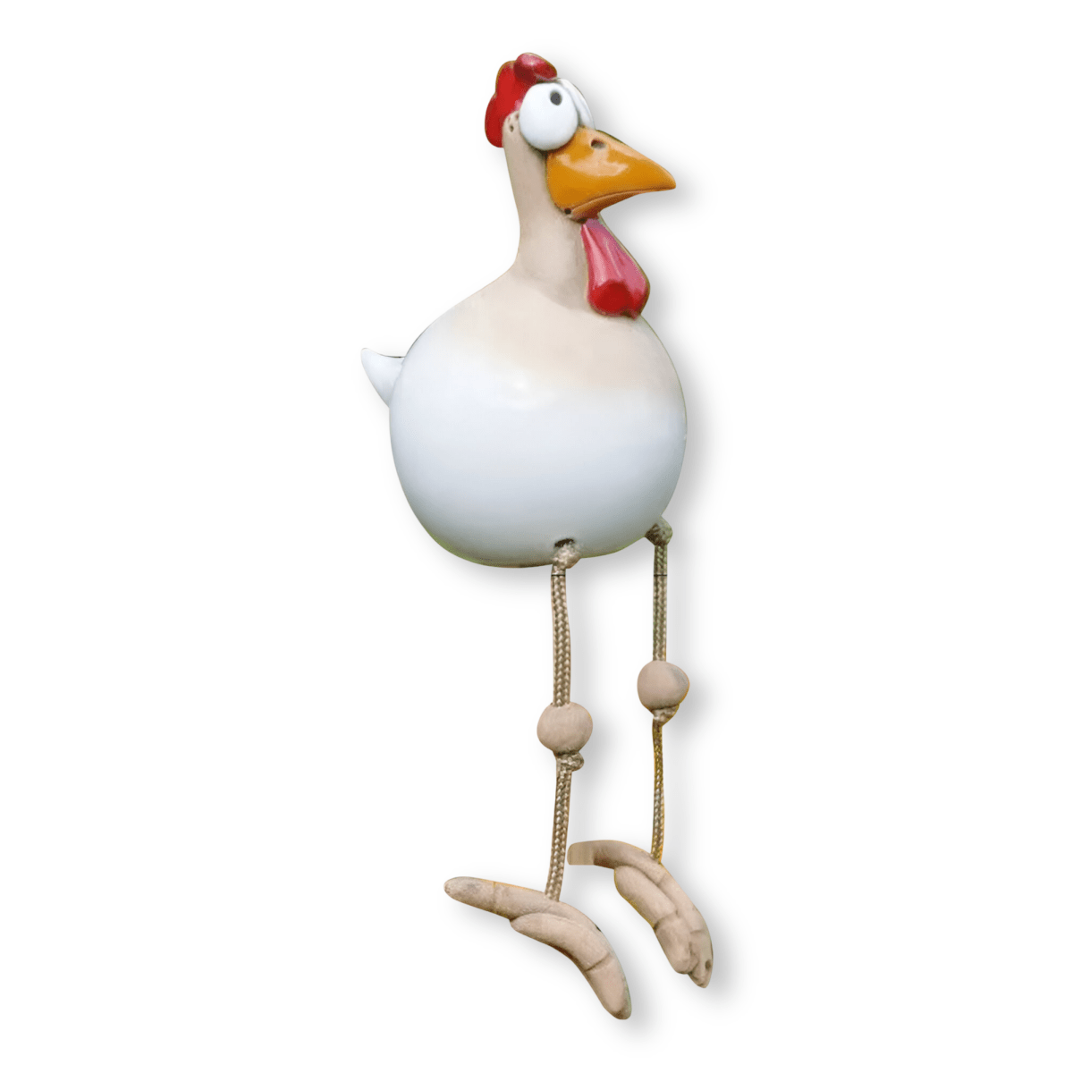 ChickCharm Decor - Garden Chicken Statue - Playful Style - Weatherproof