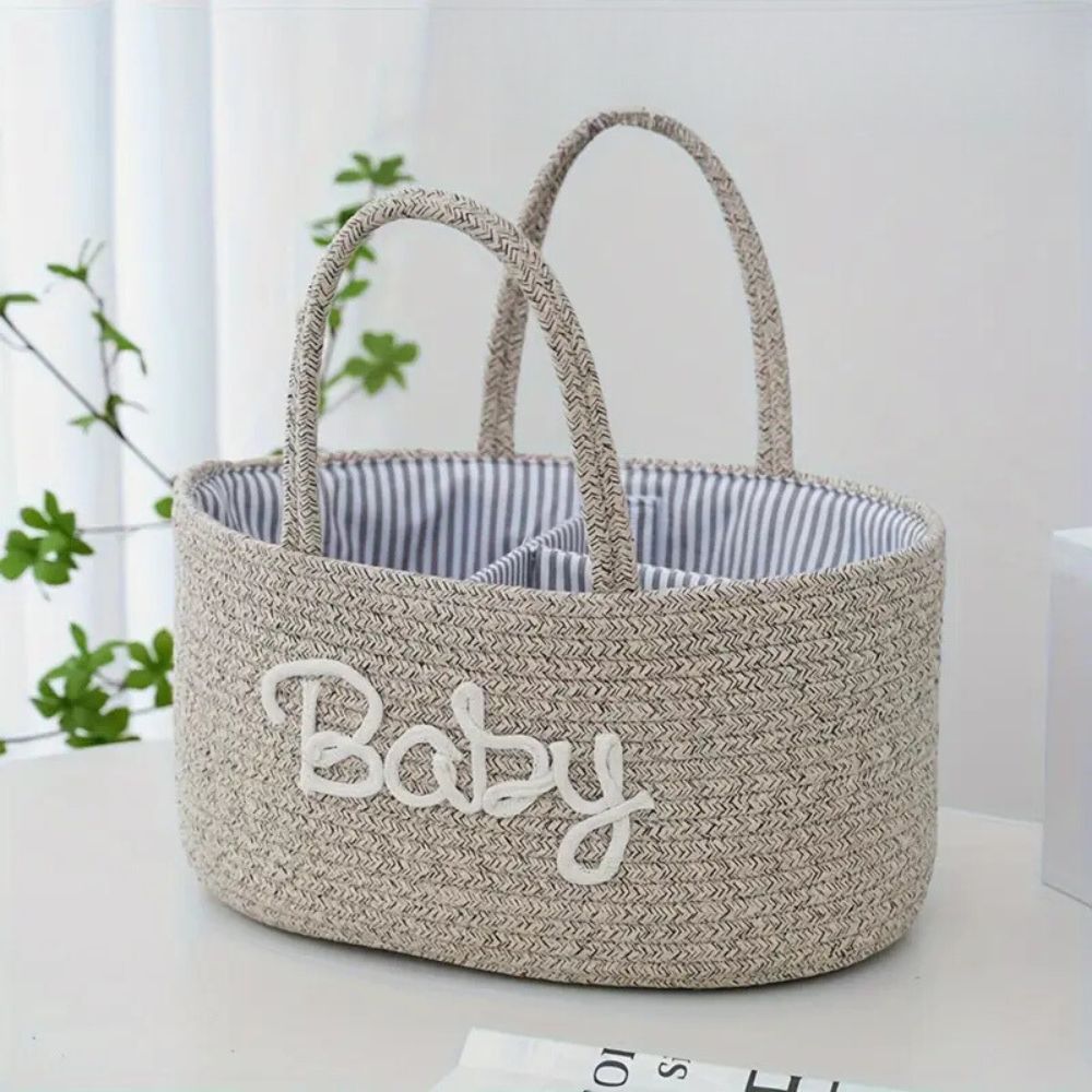 Caden Baby Caddy Organizer - Cotton Rope, Portable Design 3