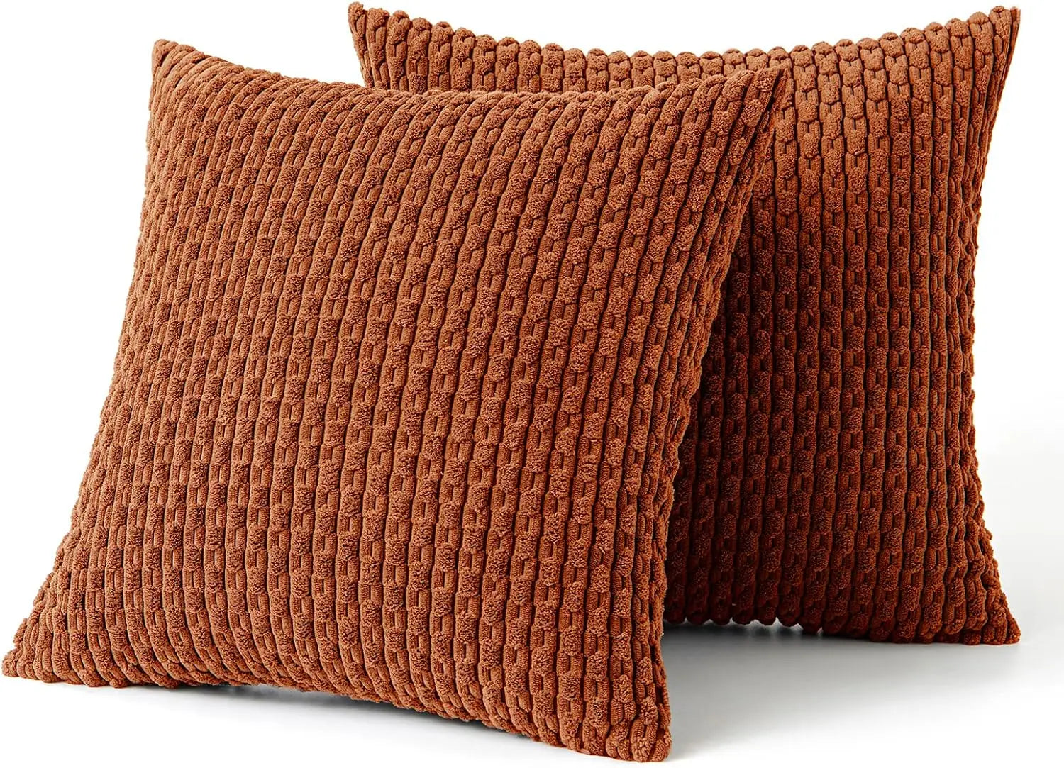 Caden Cushion Cover - Soft Corduroy, Boho Stripe Design for Sofa and Couch 5