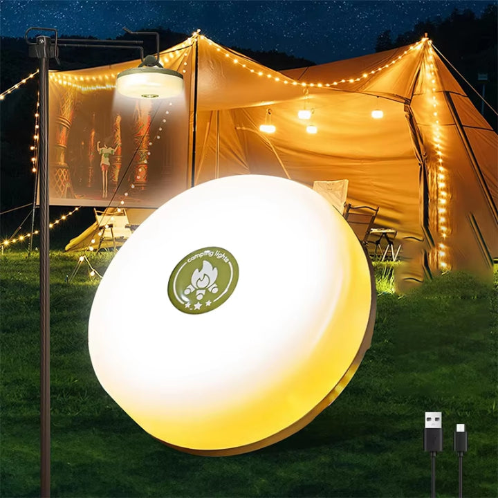 Calyra Camping Lantern - 4-in-1 LED, Rechargeable with RGB Fairy Lights 4