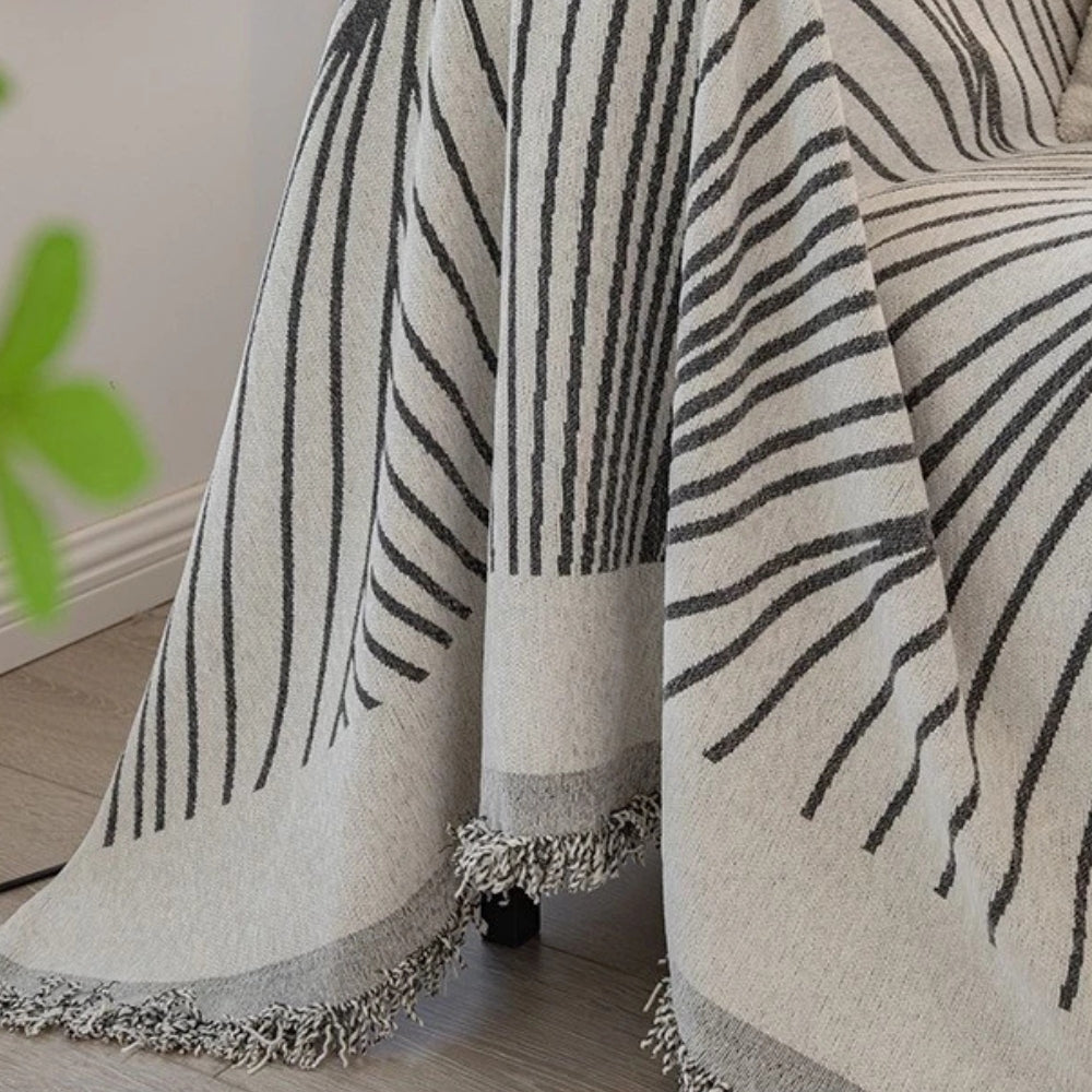 Calyx Sofa Cover - Soft Chenille, Wave Pattern 3