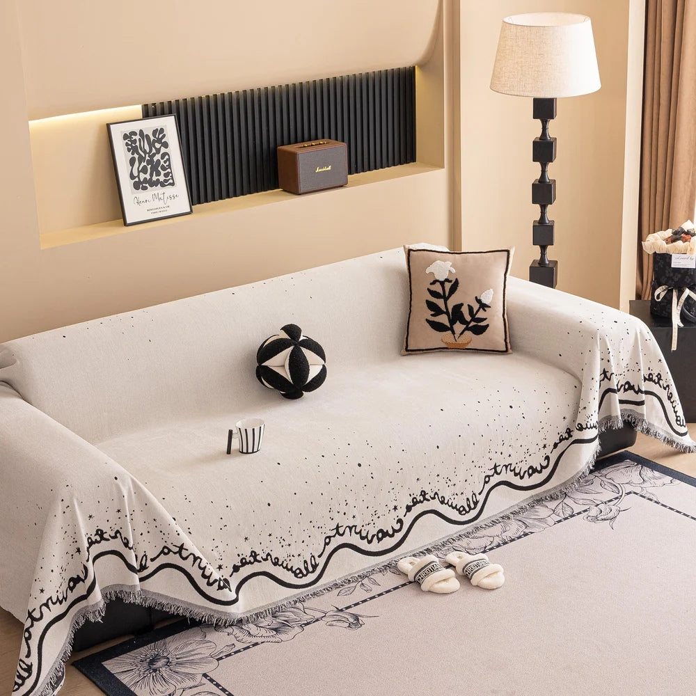 Cascadia Sofa Cover - Chenille, Glittering Design, Pet-Friendly, Machine Washable 10