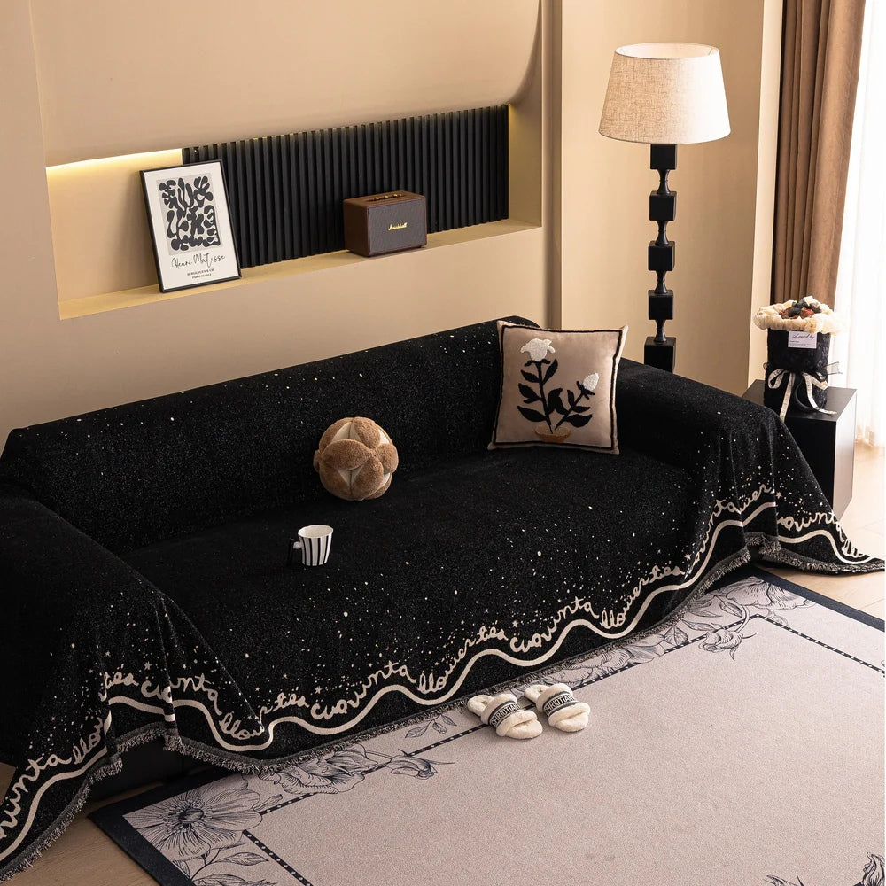 Cascadia Sofa Cover - Chenille, Glittering Design, Pet-Friendly, Machine Washable 4