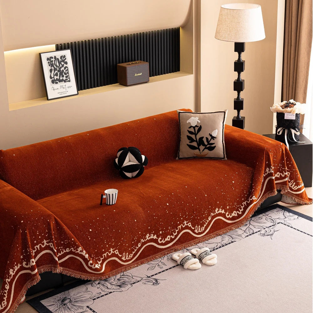 Cascadia Sofa Cover - Chenille, Glittering Design, Pet-Friendly, Machine Washable 6
