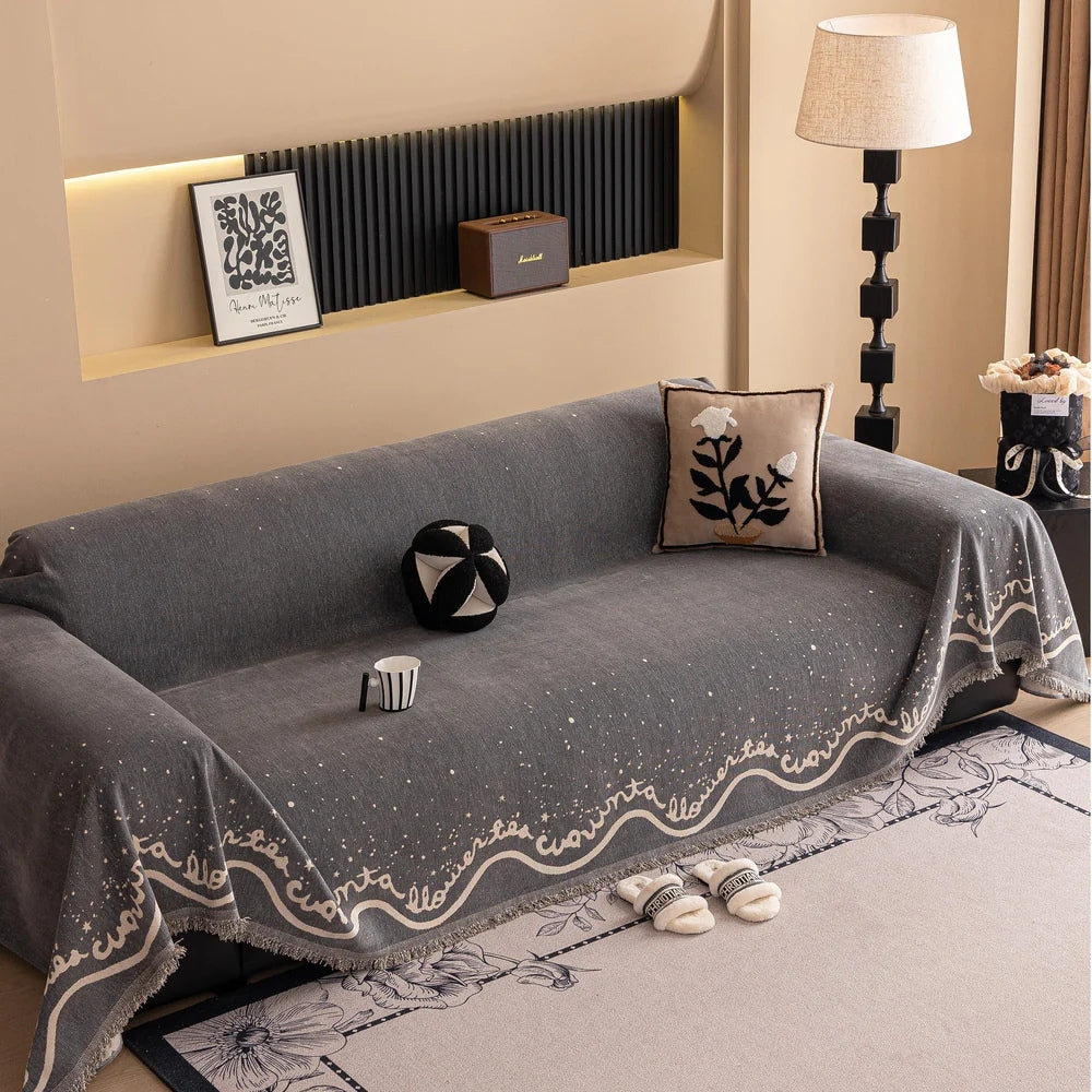 Cascadia Sofa Cover - Chenille, Glittering Design, Pet-Friendly, Machine Washable 7