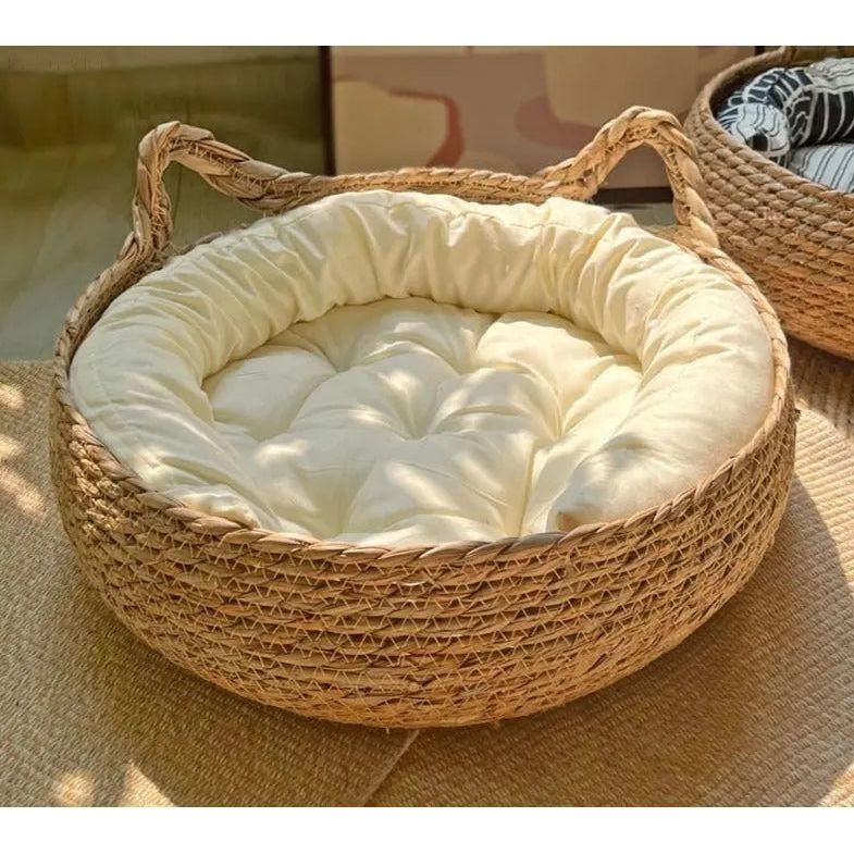 Cielo Cat Bed - Split Bamboo, Super Soft Plush Cushion 0