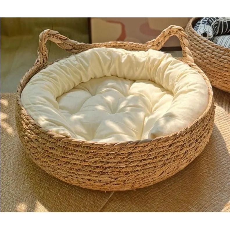 Cielo Cat Bed - Split Bamboo, Super Soft Plush Cushion 1