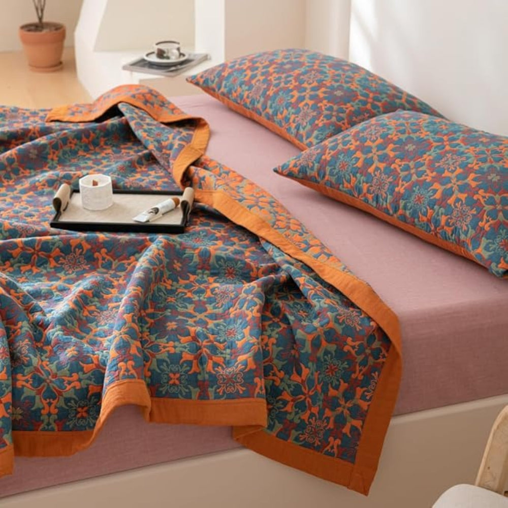 Cielo Cotton Blanket - Organic Cotton, Colorful Six-Layer Design 2