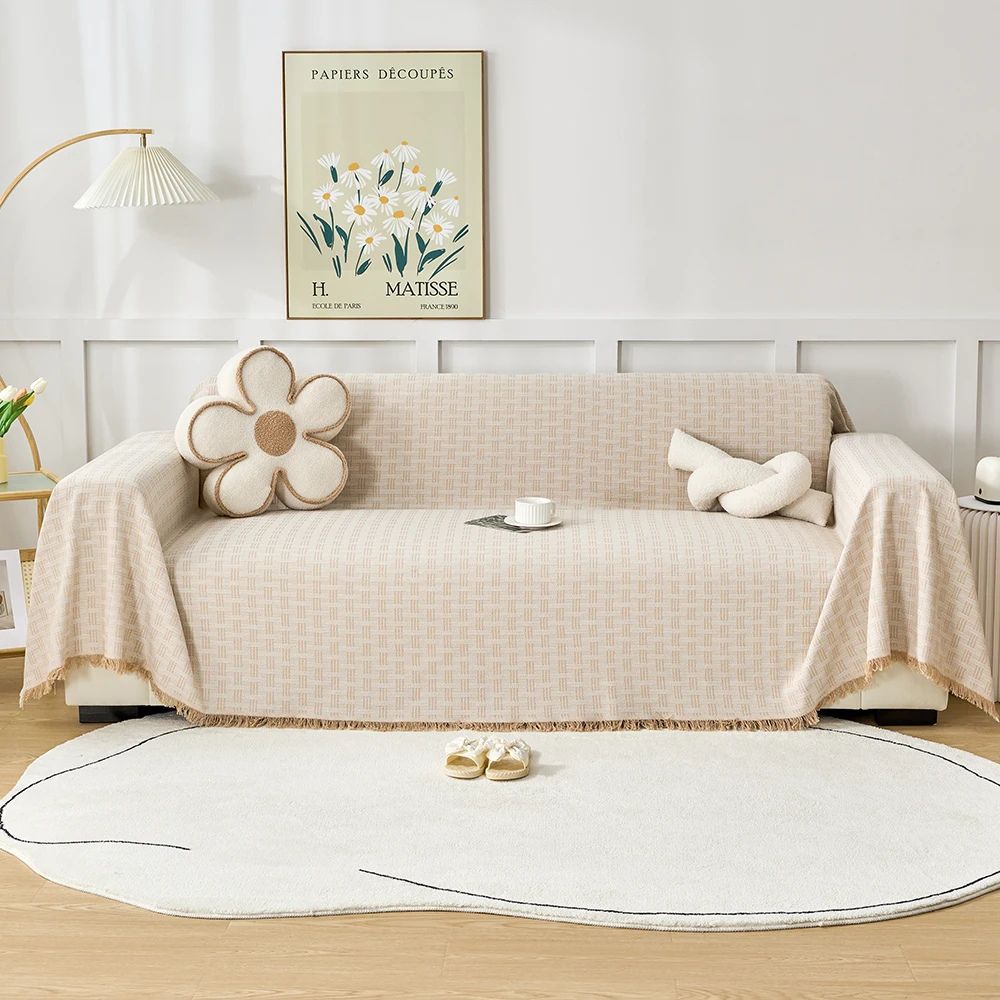 Cielo Sofa Cover - Quilted Microfiber, Geometric Design 2