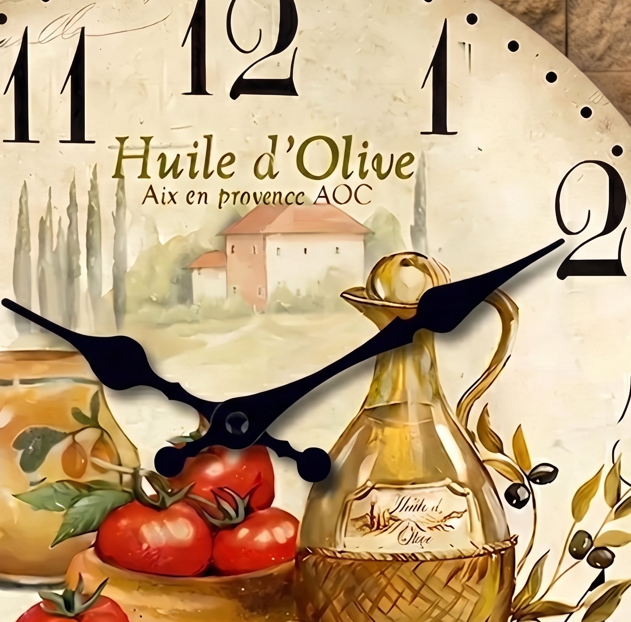 Classiqua Wall Clock Decor - Provençal Style Wooden, Silent Design 2