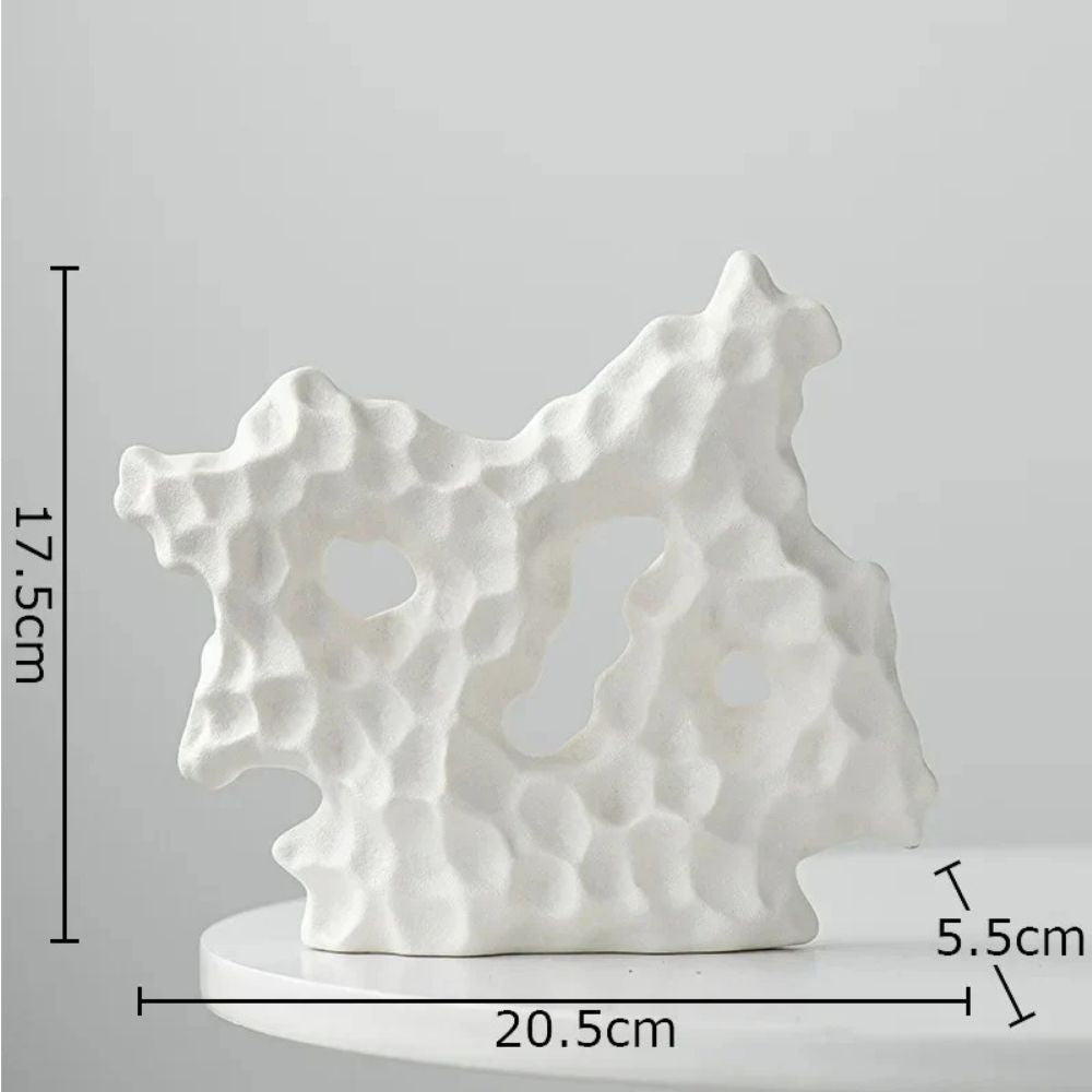Cora Coral Sculpture - High-Quality Ceramic, Organic Design 0