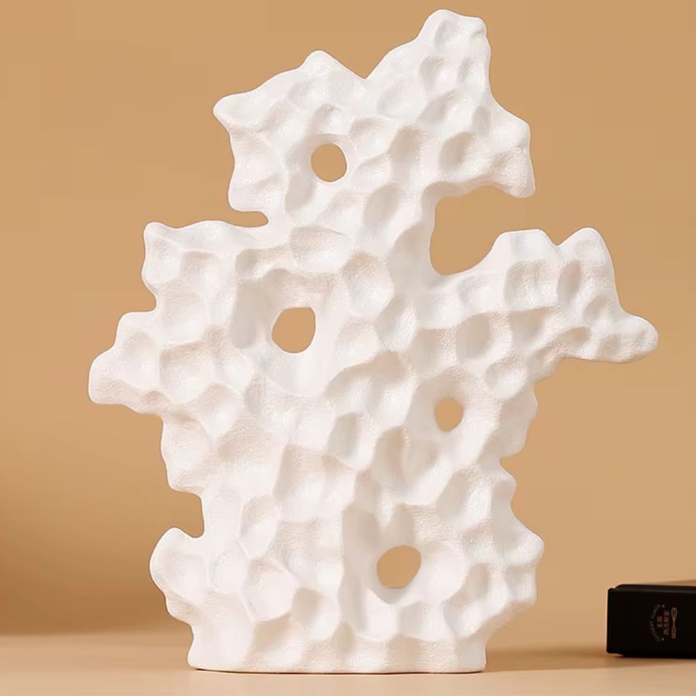 Cora Coral Sculpture - High-Quality Ceramic, Organic Design 5
