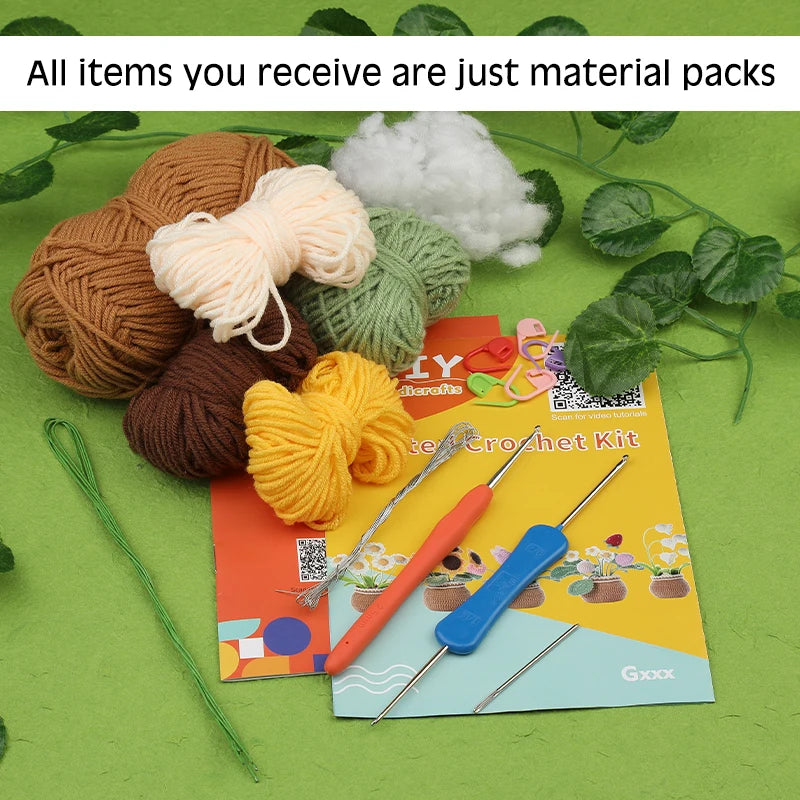Cora Crochet Kit - Complete Yarn Set for Beginners, Includes Hooks and Instructions 2