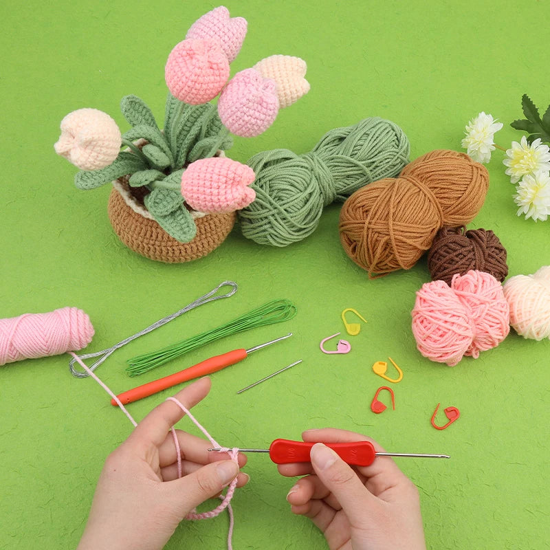 Cora Crochet Kit - Complete Yarn Set for Beginners, Includes Hooks and Instructions 5
