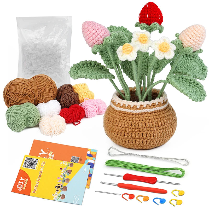 Cora Crochet Kit - Complete Yarn Set for Beginners, Includes Hooks and Instructions 7
