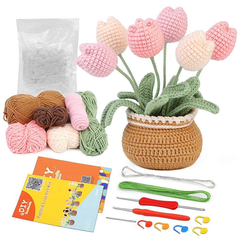 Cora Crochet Kit - Complete Yarn Set for Beginners, Includes Hooks and Instructions 9