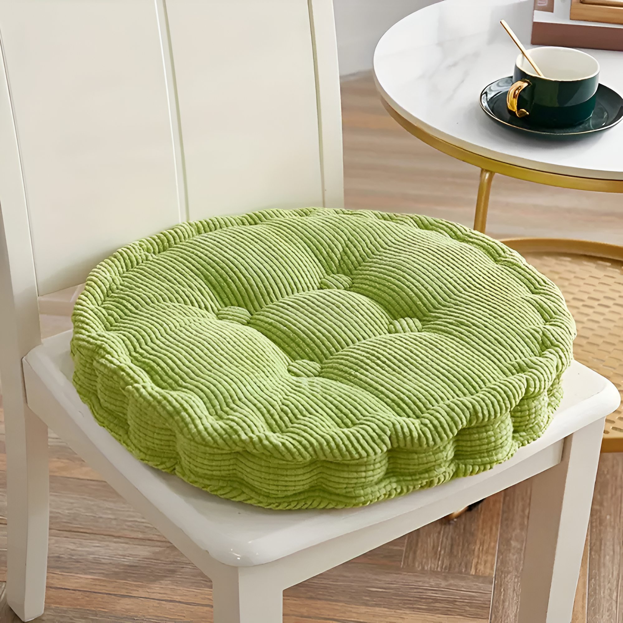 Cora Dining Chair Cushions - Soft Corduroy, Stackable Design 10