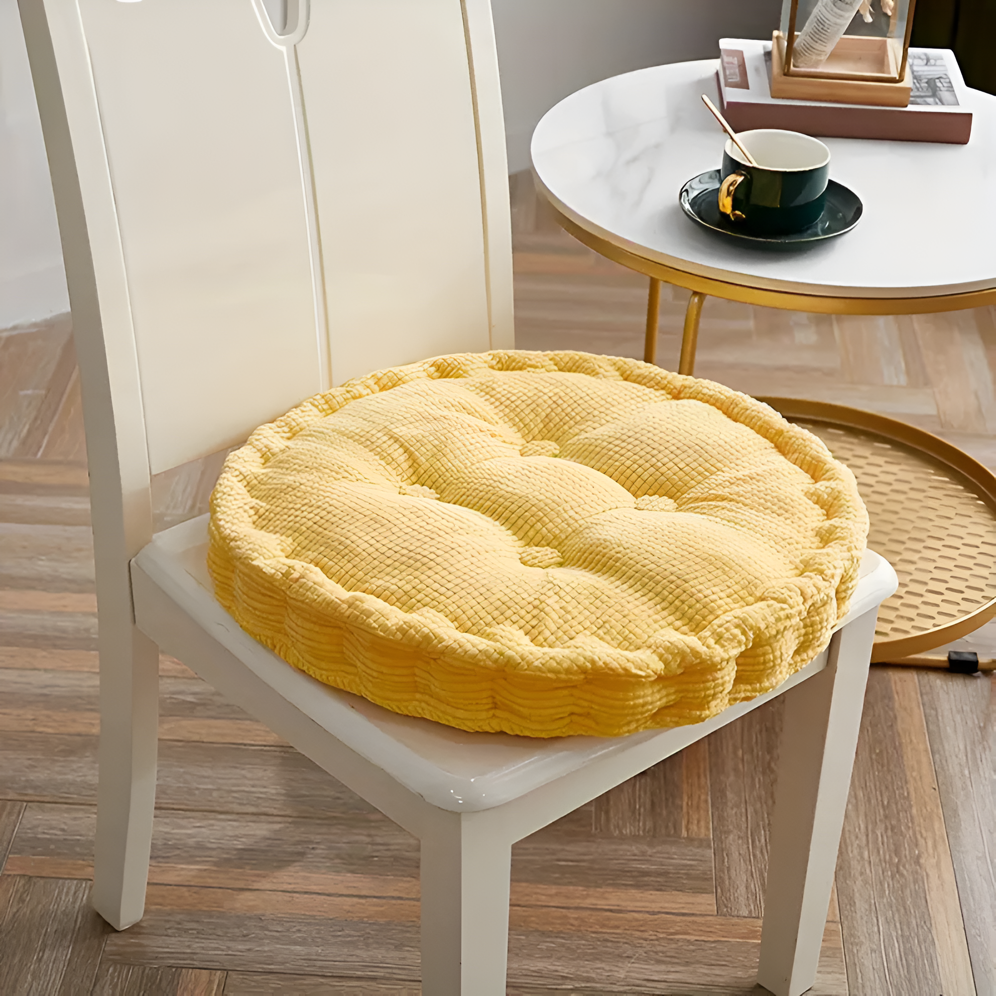 Cora Dining Chair Cushions - Soft Corduroy, Stackable Design 3
