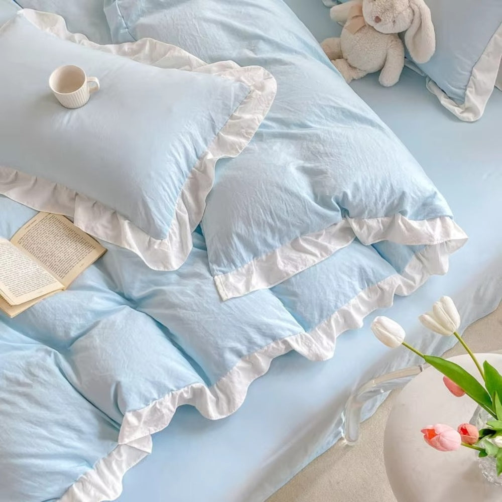CottageRuffle – Cotton Ruffle Bedding 4-Piece Set
