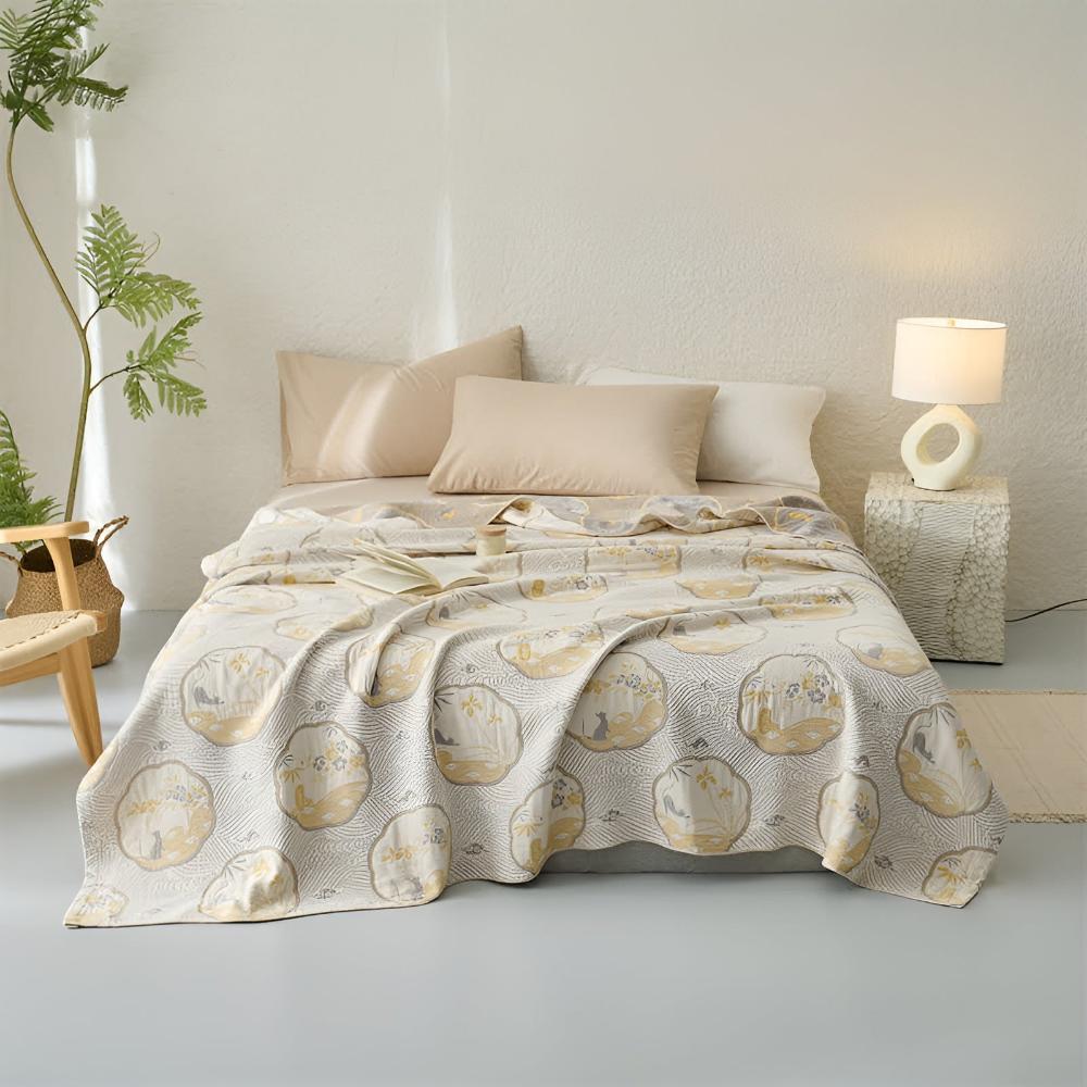 Cove Reversible Blanket - Cotton Blend, Lightweight Design 1
