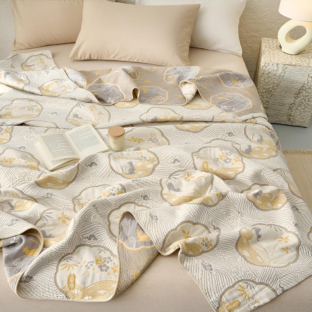 Cove Reversible Blanket - Cotton Blend, Lightweight Design 4