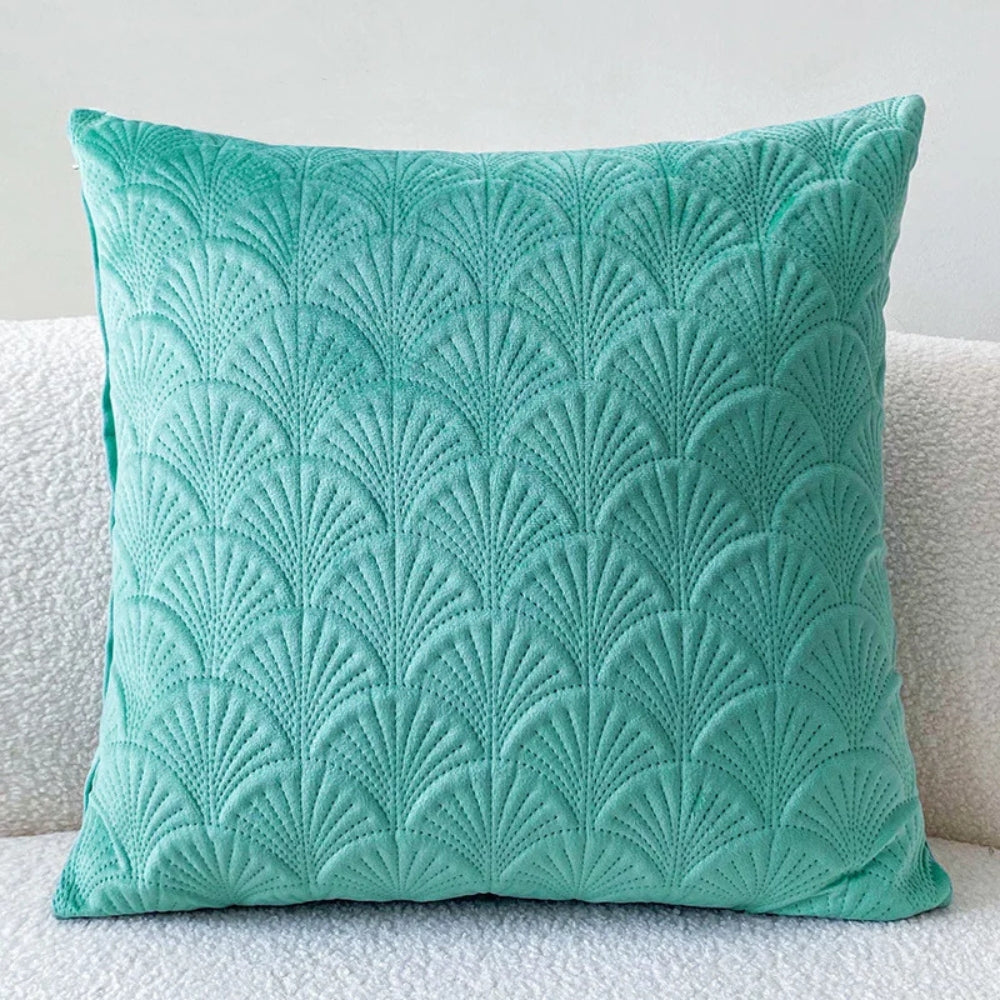 Cove Velvet Shell Cushion Cover - Soft Plush, Coastal Design 0