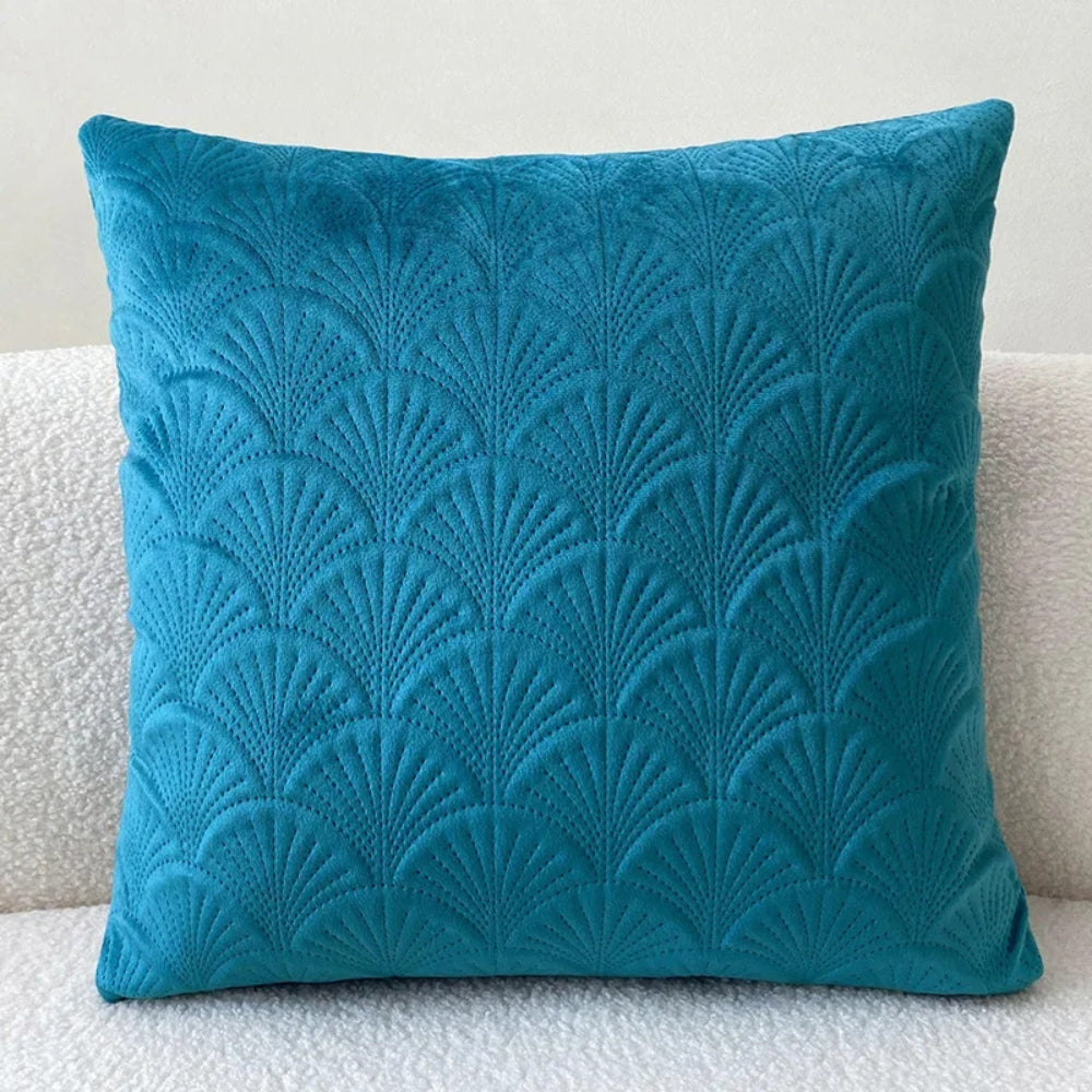 Cove Velvet Shell Cushion Cover - Soft Plush, Coastal Design 3
