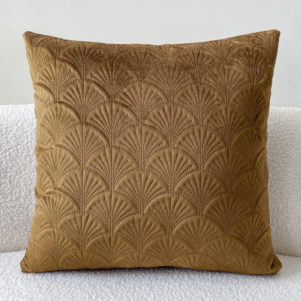 Cove Velvet Shell Cushion Cover - Soft Plush, Coastal Design 4