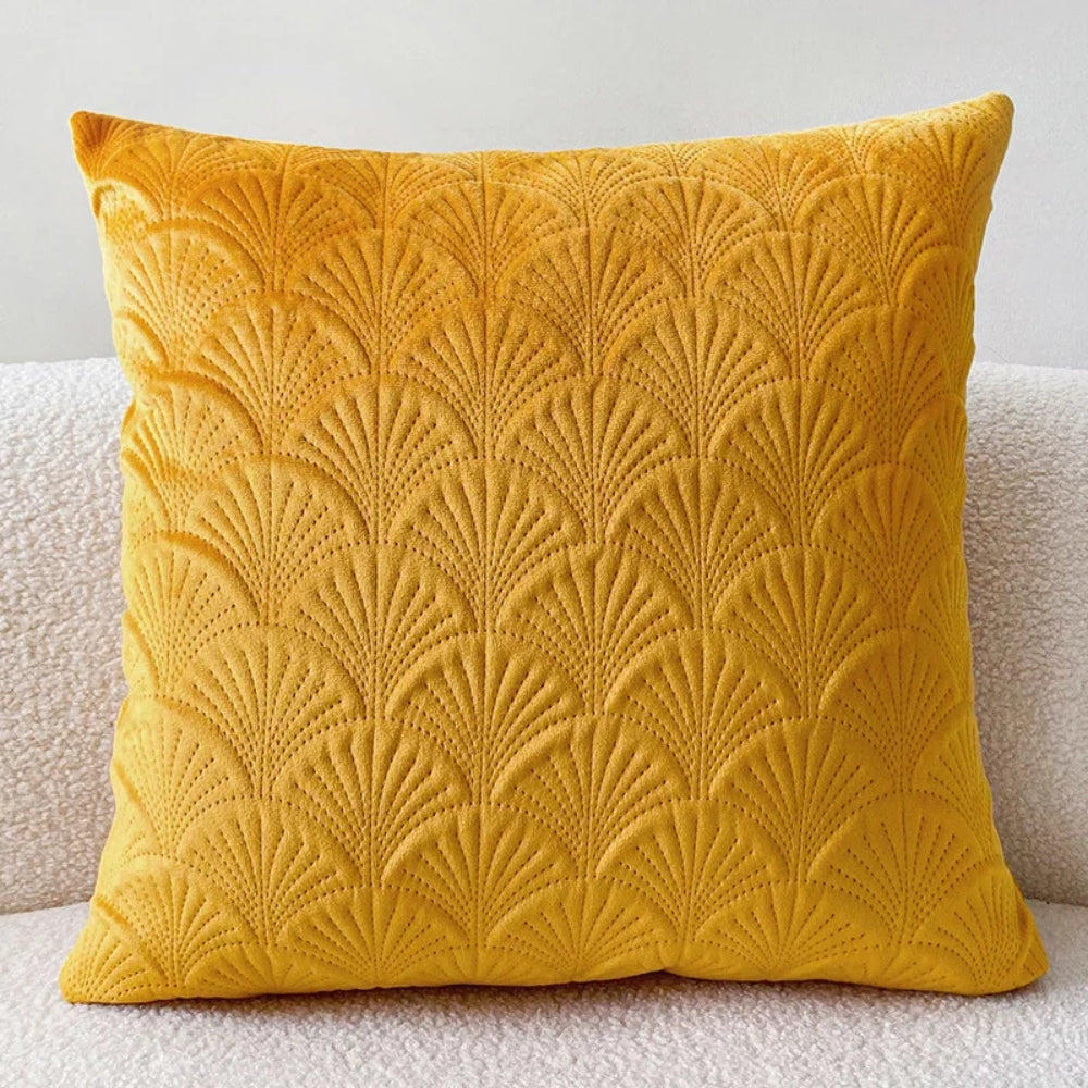 Cove Velvet Shell Cushion Cover - Soft Plush, Coastal Design 6