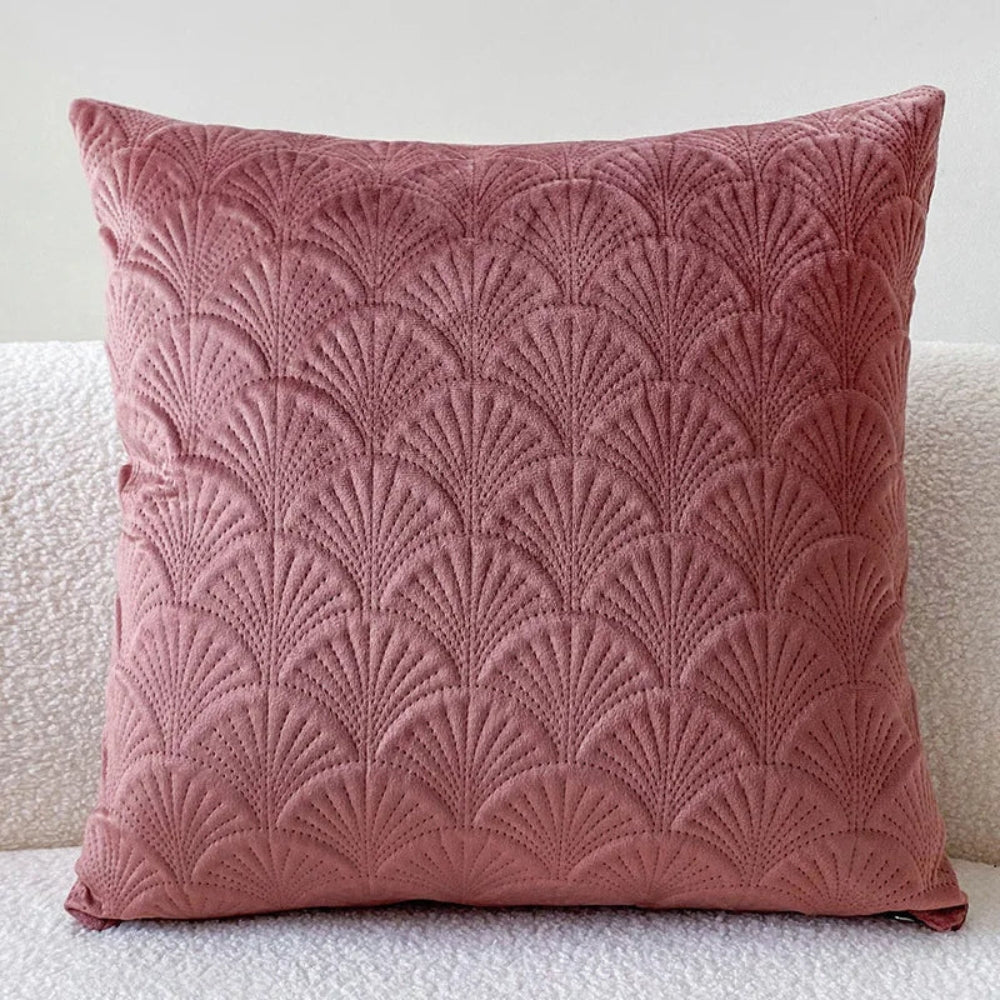 Cove Velvet Shell Cushion Cover - Soft Plush, Coastal Design 7