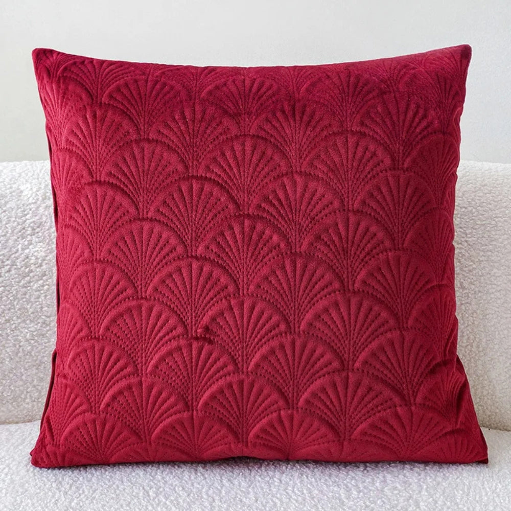 Cove Velvet Shell Cushion Cover - Soft Plush, Coastal Design 8