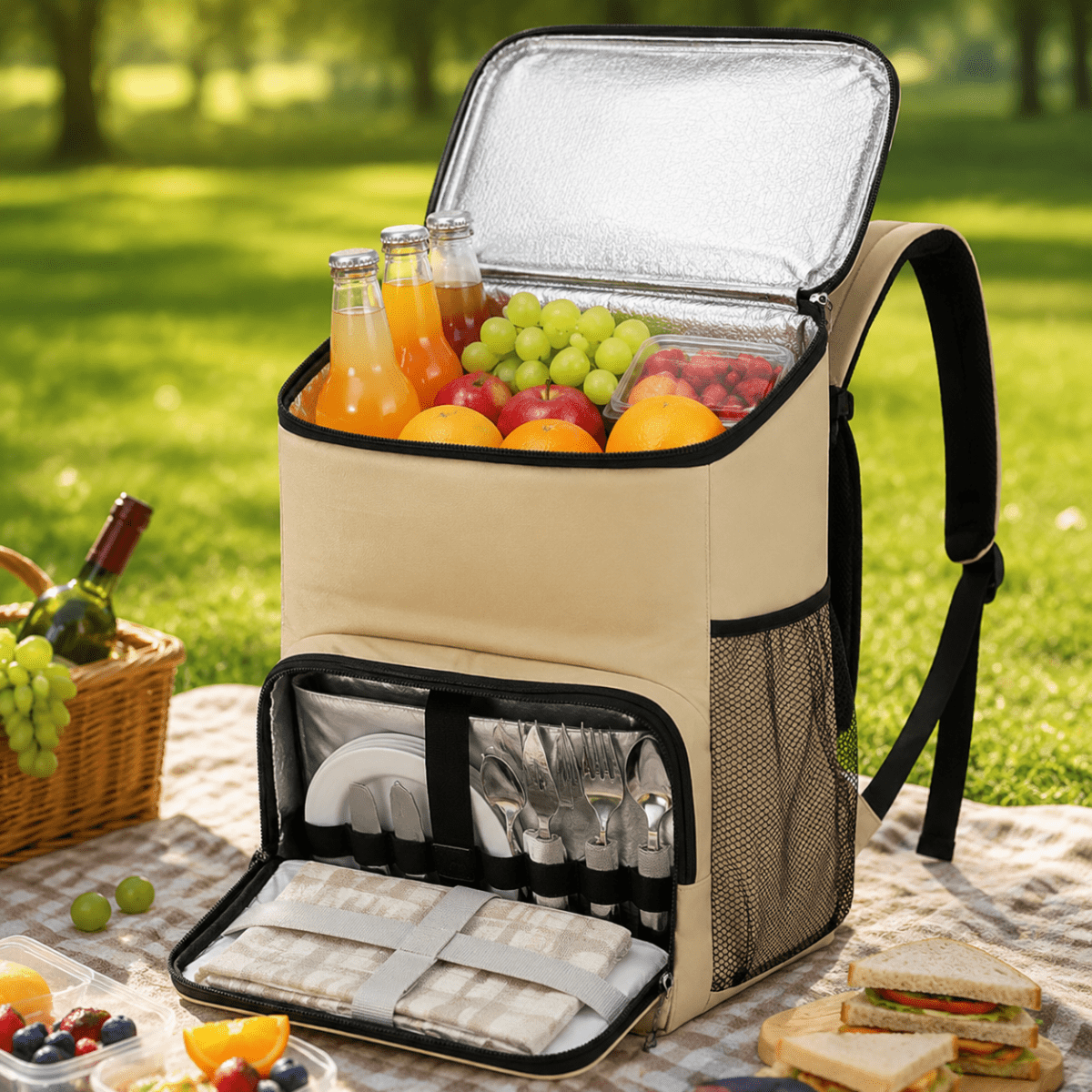 Coveon Cooler Backpack - Insulated Waterproof Design, Large Capacity 1