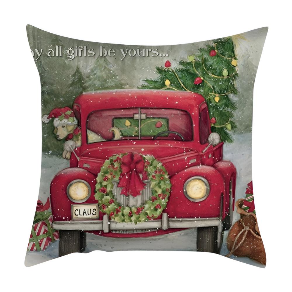 Creston Cardinal Cushion Cover - Polyester Linen Festive Decor 5
