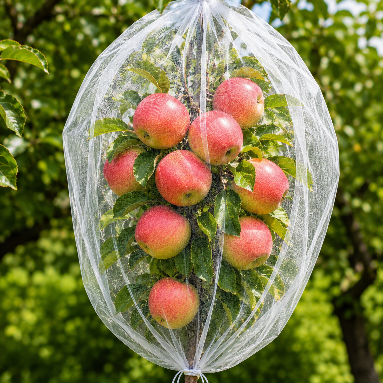 CrispShield Fruit Tree Bags - Breathable Mesh, Drawstring Closure 2