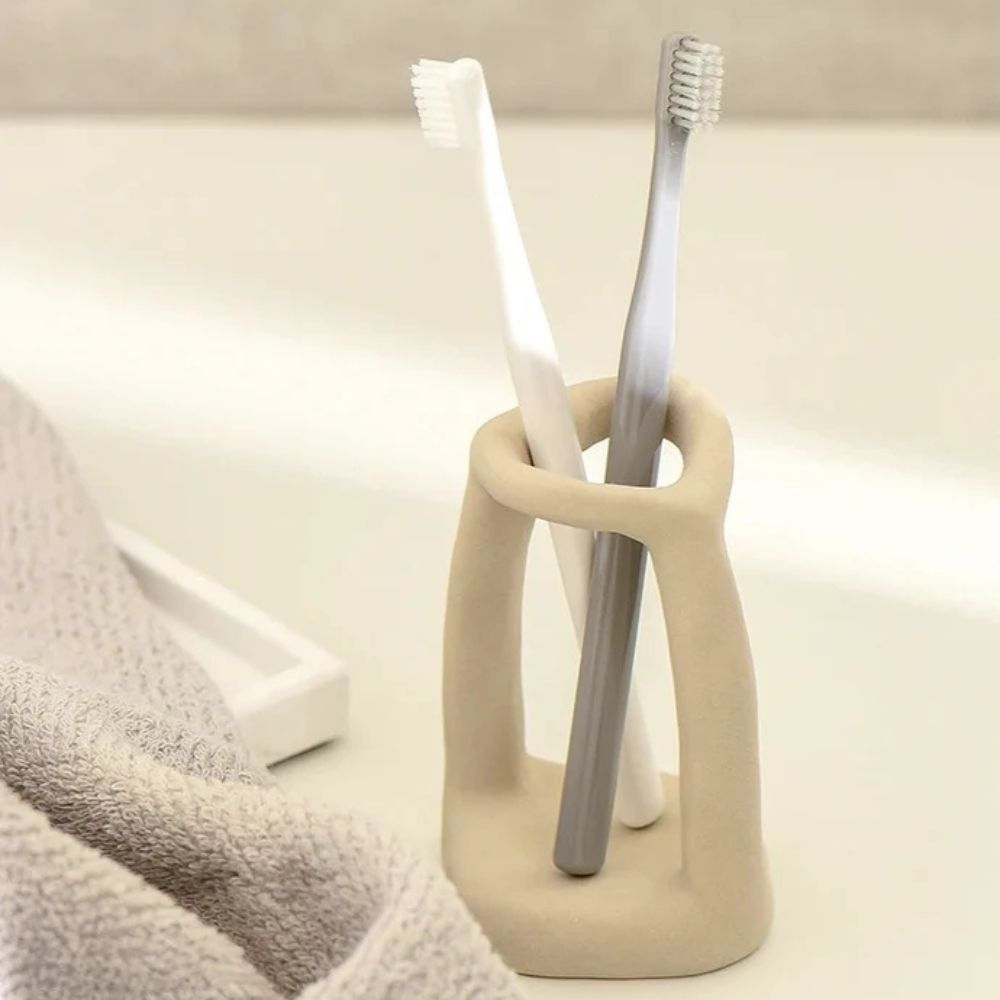 Cura Bathroom Organizer - Ceramic, Compact Design 2