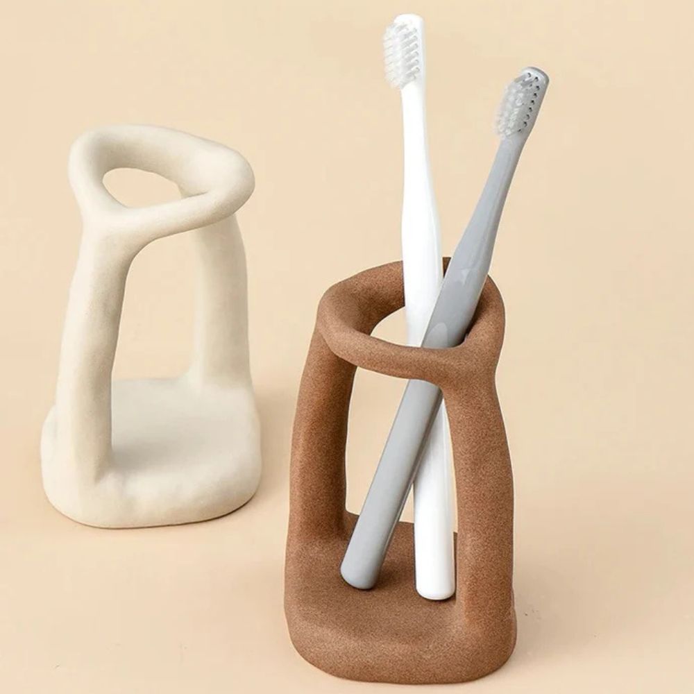 Cura Bathroom Organizer - Ceramic, Compact Design 4